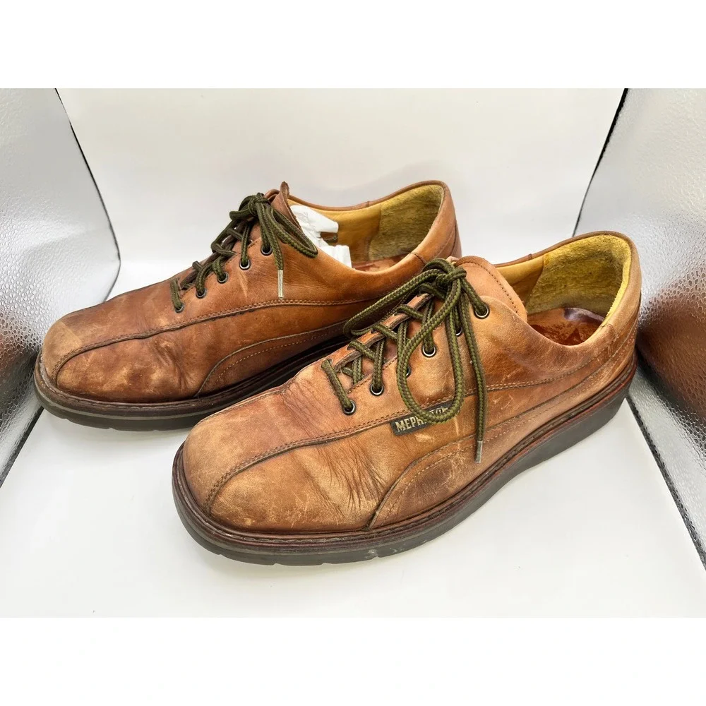 Mephisto Abel Welt Leather Oxfords‎ Shoes Mens Size 9 Brown Air Relax Goodyear